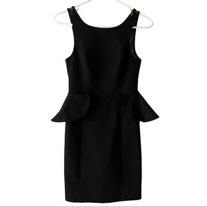 BCBGeneration Black Peplum Mini Dress